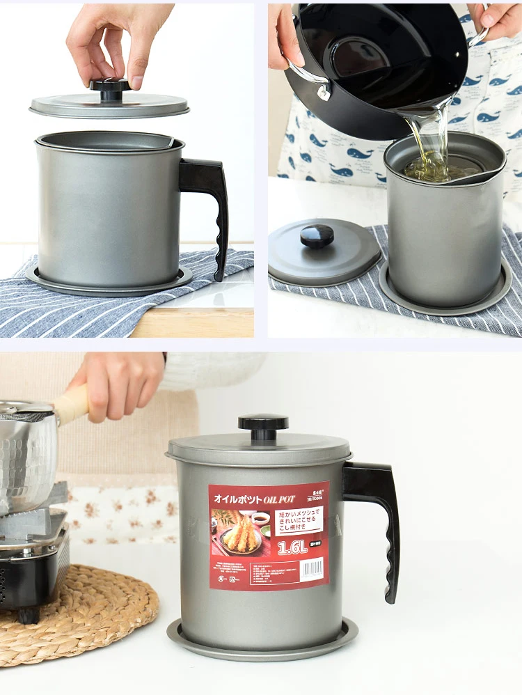 Kızartma Yağı Süzücü - Yağ Saklama Kabı - Tasarruflu Yağ Ayırıcı  722054