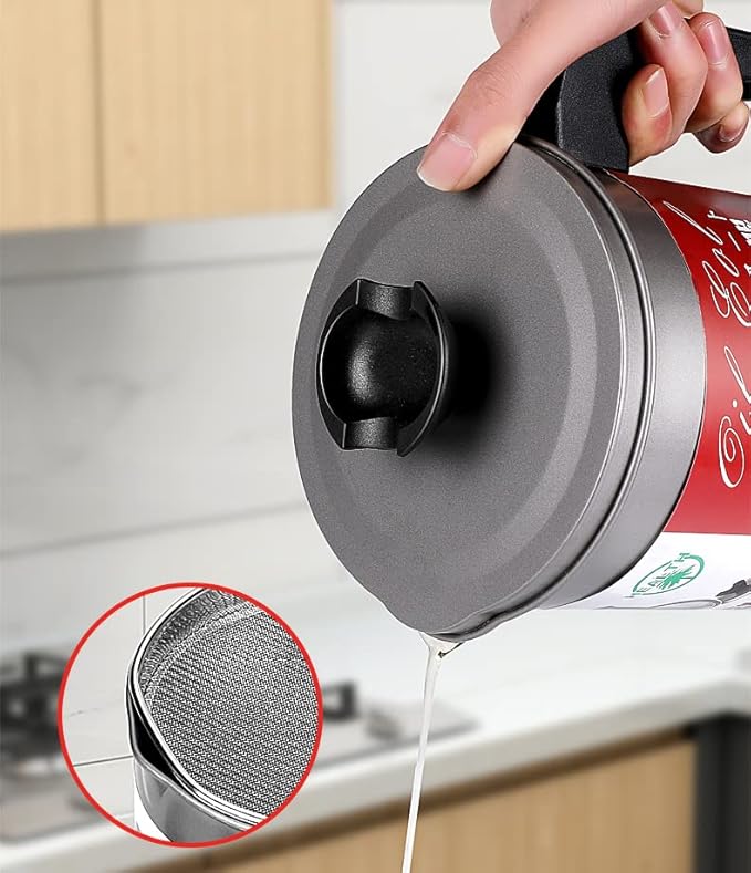 Kızartma Yağı Süzücü - Yağ Saklama Kabı - Tasarruflu Yağ Ayırıcı  722054