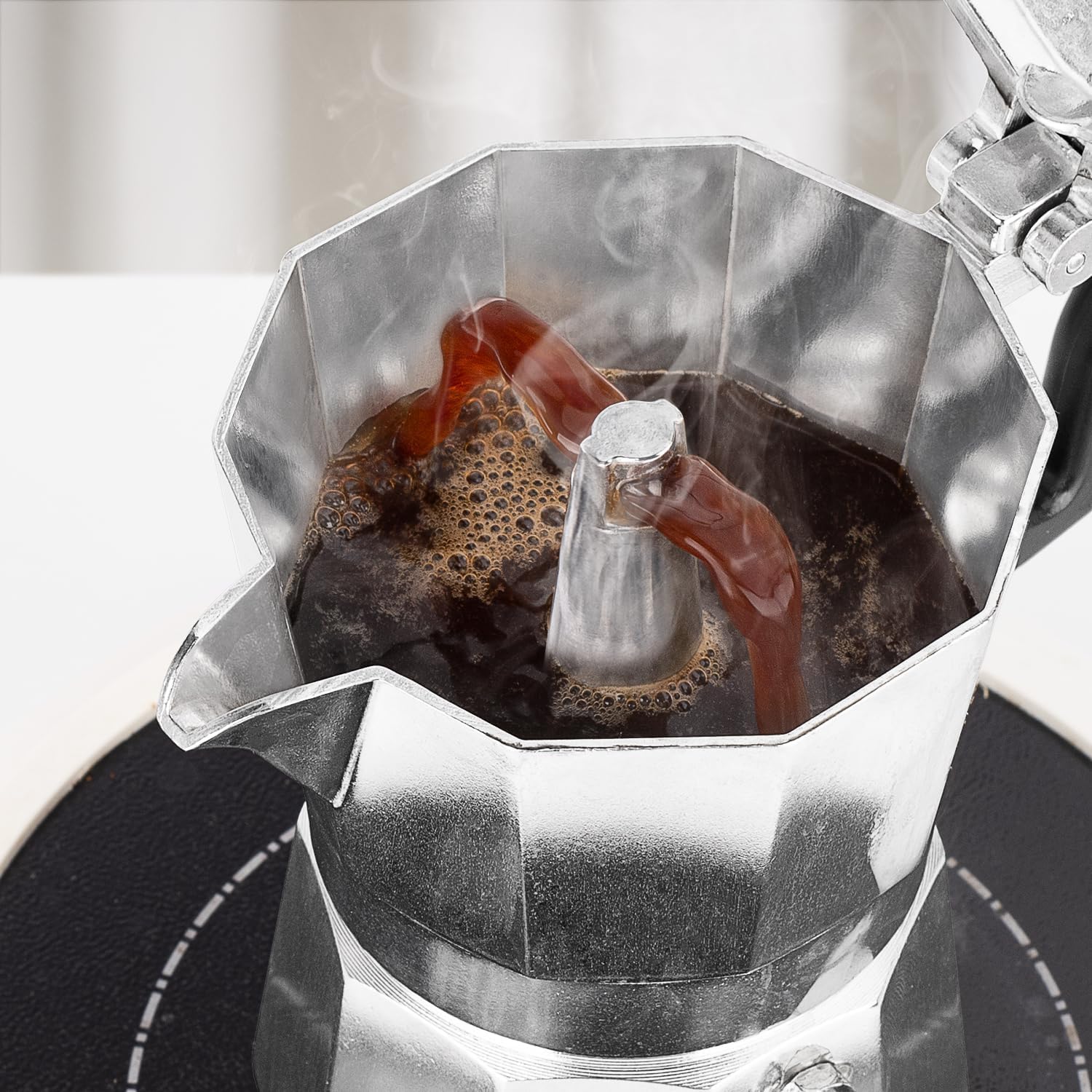 Klasik Italyan Moka Pot - 6061 Saf Alüminyum  Profesyonel Moka Pot - 3 kişilik 722058