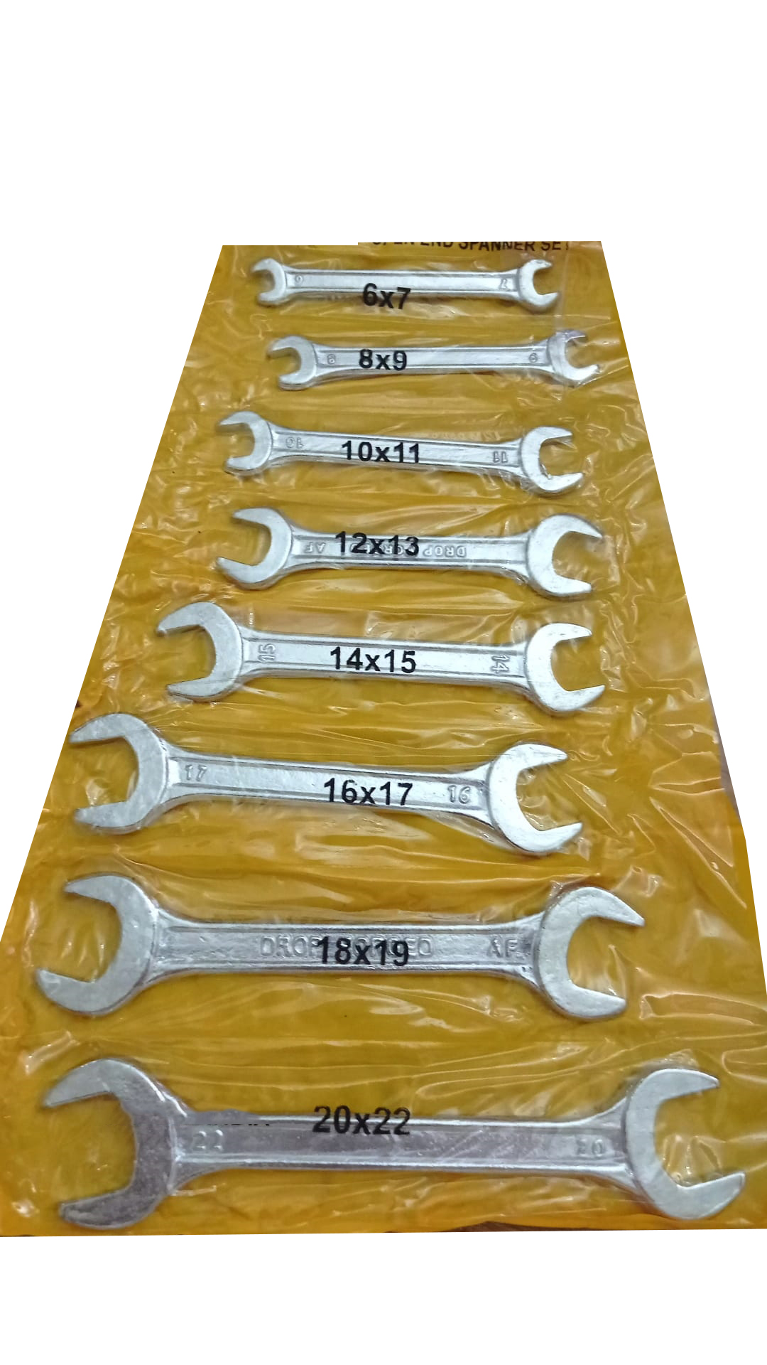 Açık Uçlu Anahtar Seti - İki Ağızlı Anahtar - İki Ucu Açık Vanadium Çelik Anahtar 8 li SET  721779