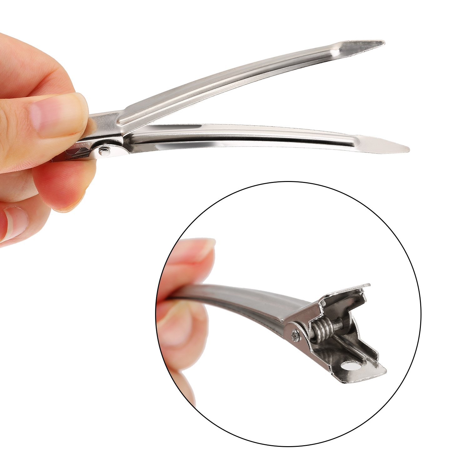 Metal Toka Saç Pensi 8 ADET 720577