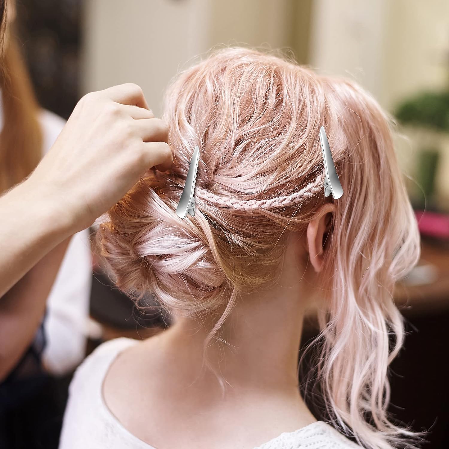 Metal Toka Saç Pensi 8 ADET 720577