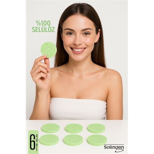 TransForMacion  Makyaj Temizlik Pedi Cilt Temizlik Süngeri Doğal Selülöz 6 ADET 711912