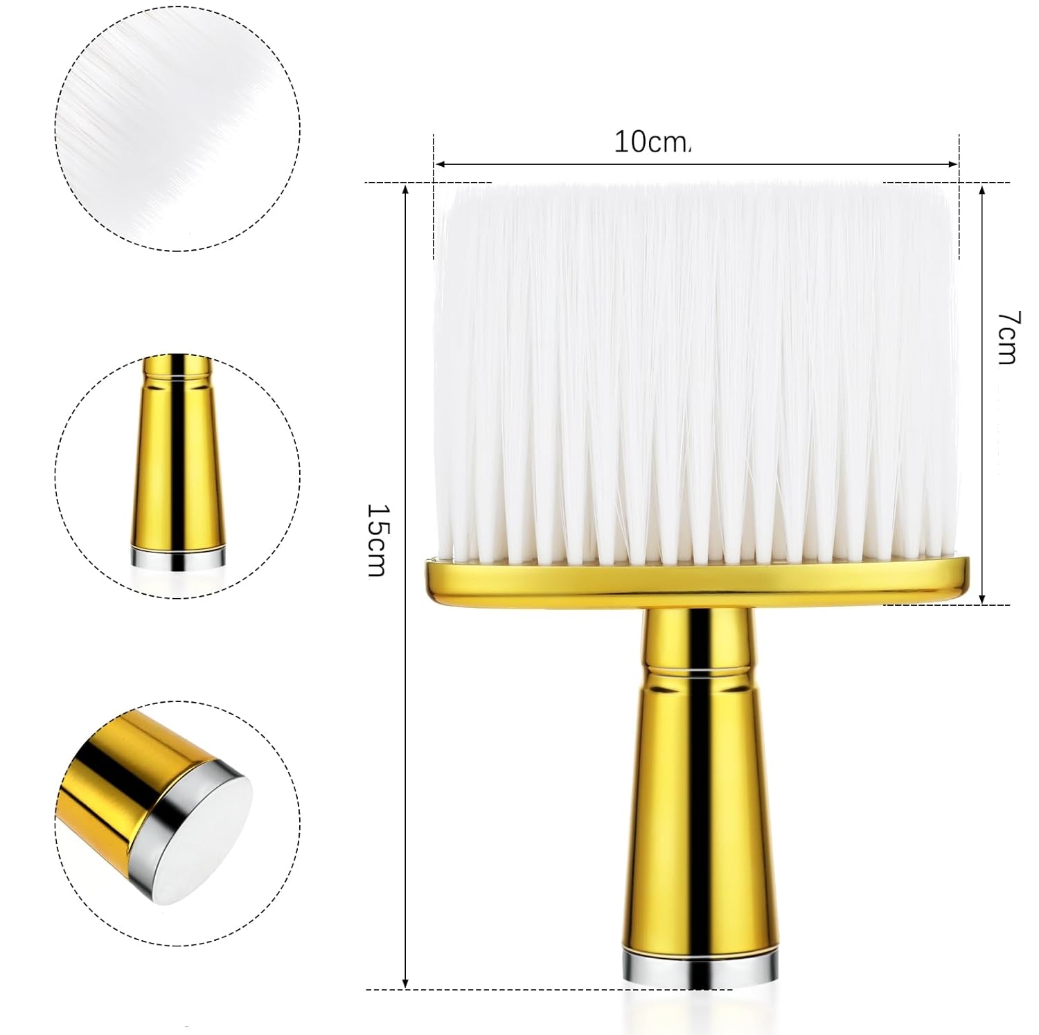 Gold Serisi - Karbon Gövde Samur Kılı Profesyonel Berber Boyun Fırçası 720278