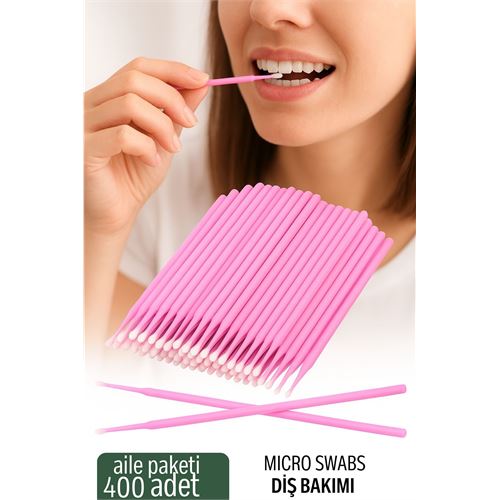 TransForMacion Micro Swab - Diş Bakım Çubuğu - 400 Adet Aile Paketi 722087