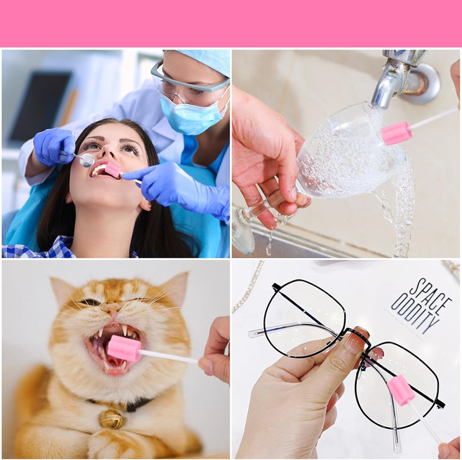 Süngerli Swab - Ağız ve Diş Bakım Çubuğu - 50 Adet 722088