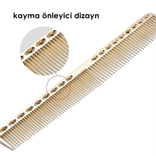TransForMacion 22 cm Alüminyum Saç Kesim Tarağı – Berber Tarağı -Hafif, Dayanıklı, Profesyonel 722093
