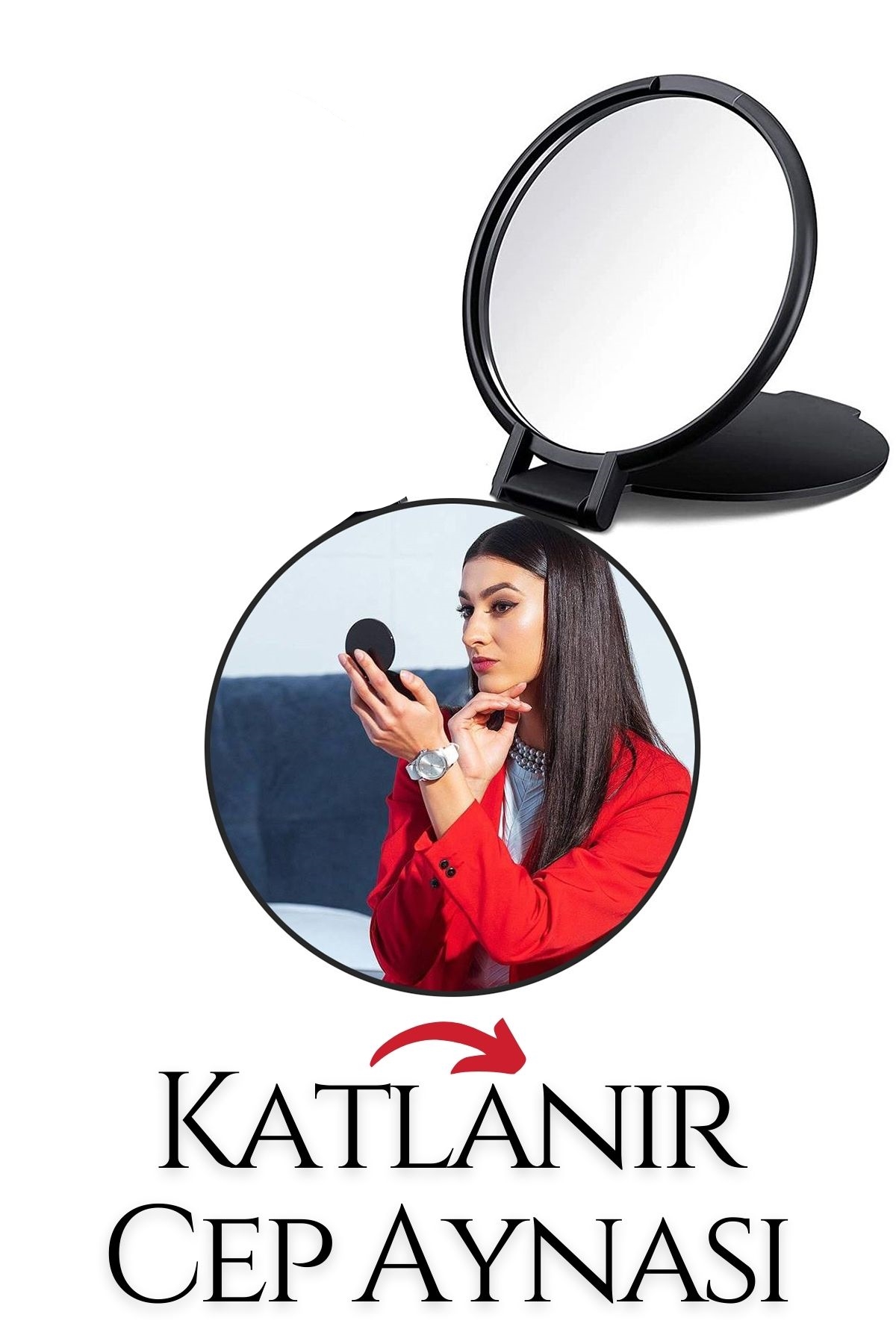 Katlanabilir Mini Çanta Aynası 716358