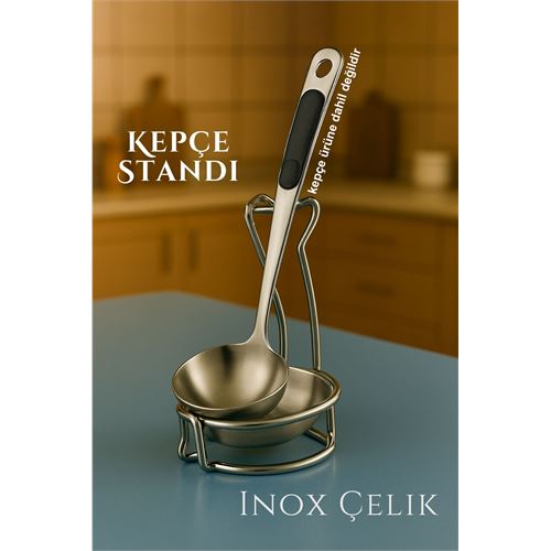 Modacar Inox Kepçe Standı - Kaşık Kepçe Standı- Profesyonel Şef Tasarımı 
