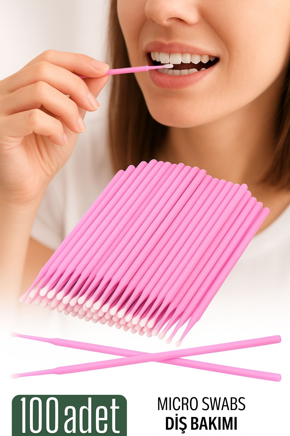 Micro Swab - Diş Bakım Çubuğu - 100 Adet 