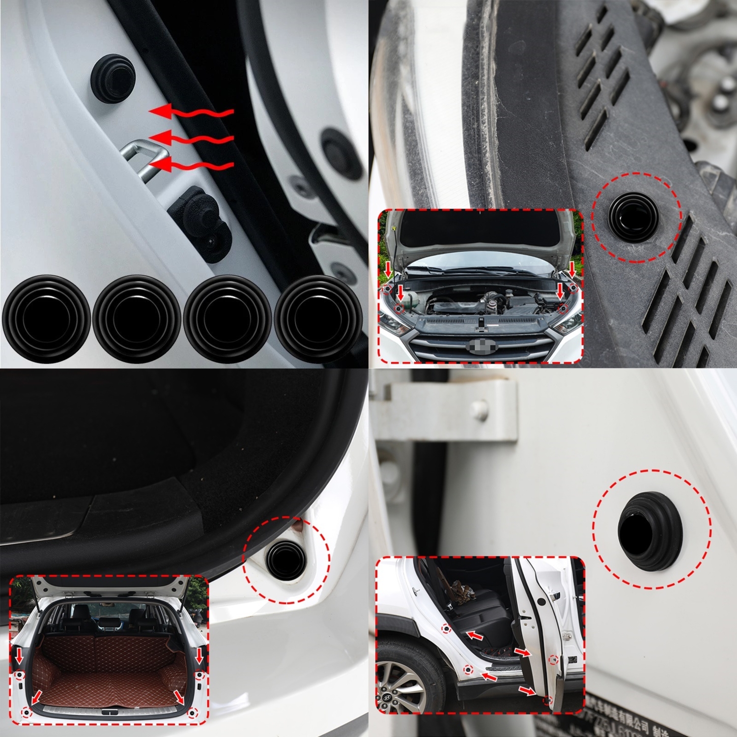 Kapı Bagaj Kaput Ses Darbe Emici Kauçuk Conta 4 ADET 429002