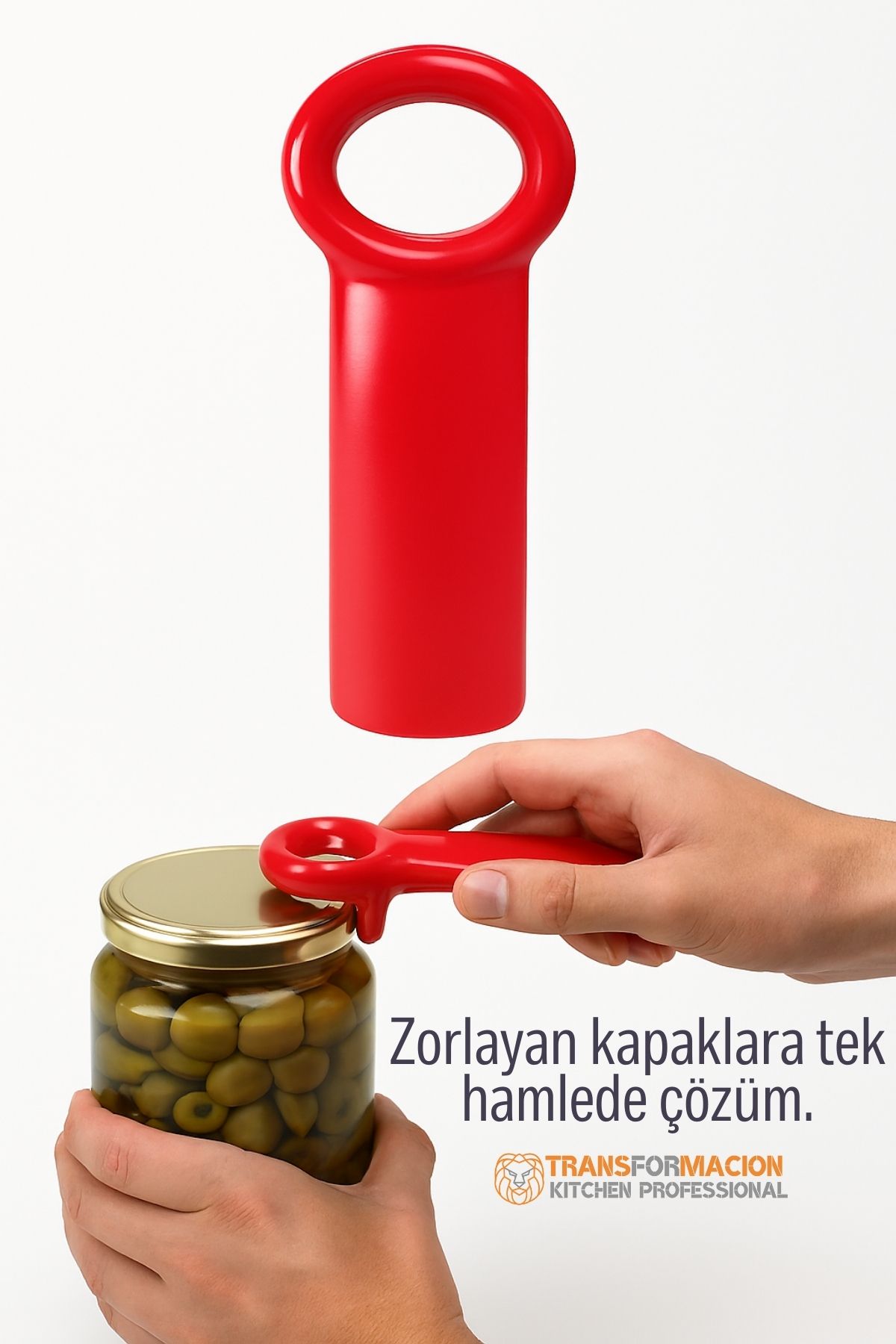 Kavanoz Açacağı Konserve Açacağı -Vakumlu Kapak Açma Aparatı 715704