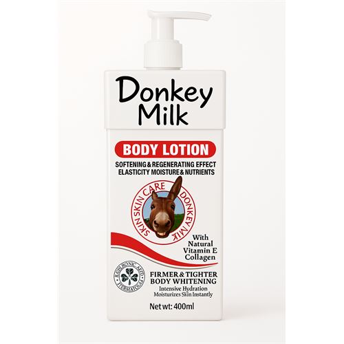 TransForMacion Donkey Milk Eşek Sütü Vücut Losyonu & Bakım Kremi 400 ml Nemlendirici Sıkılaştırıcı Işıltı Veren 722095