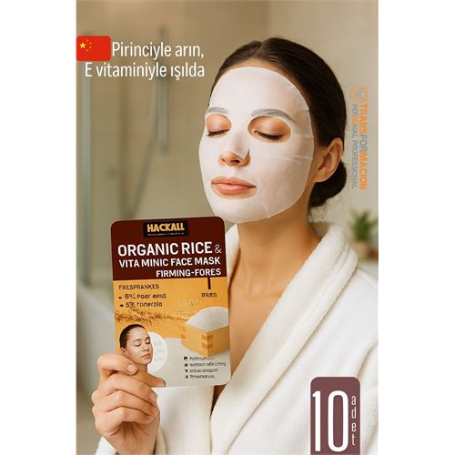 TransForMacion Organik Pirinç & Vitamin E Yüz Maskesi – Gözenek Sıkılaştırıcı Nemlendirici 722104