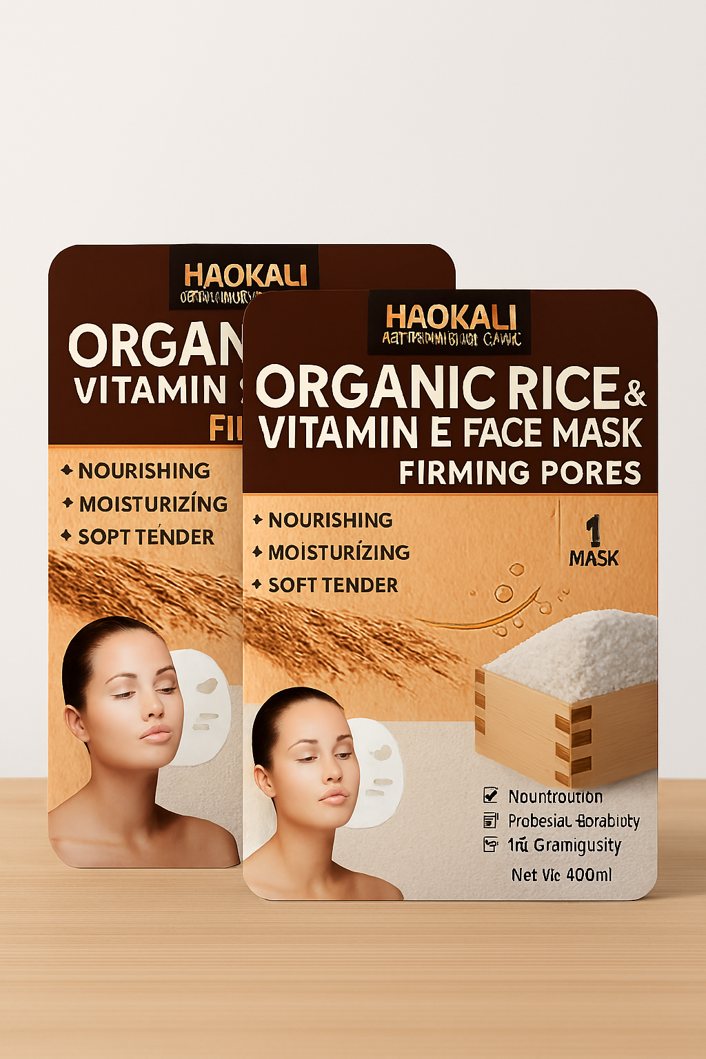 Organik Pirinç & Vitamin E Yüz Maskesi – Gözenek Sıkılaştırıcı Nemlendirici 722104