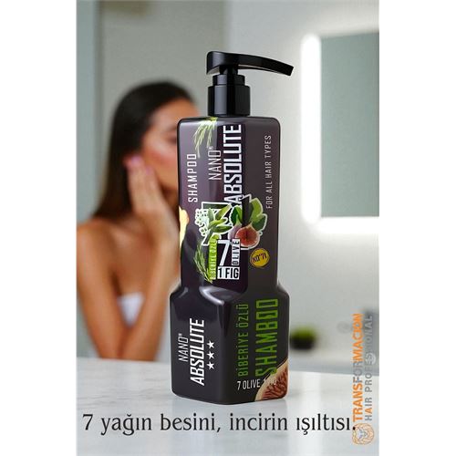 Transformacion Profesyonel Nano Absolute Şampuan – 7 Zeytinyağı & İncir Özlü, 1000 ml 722112