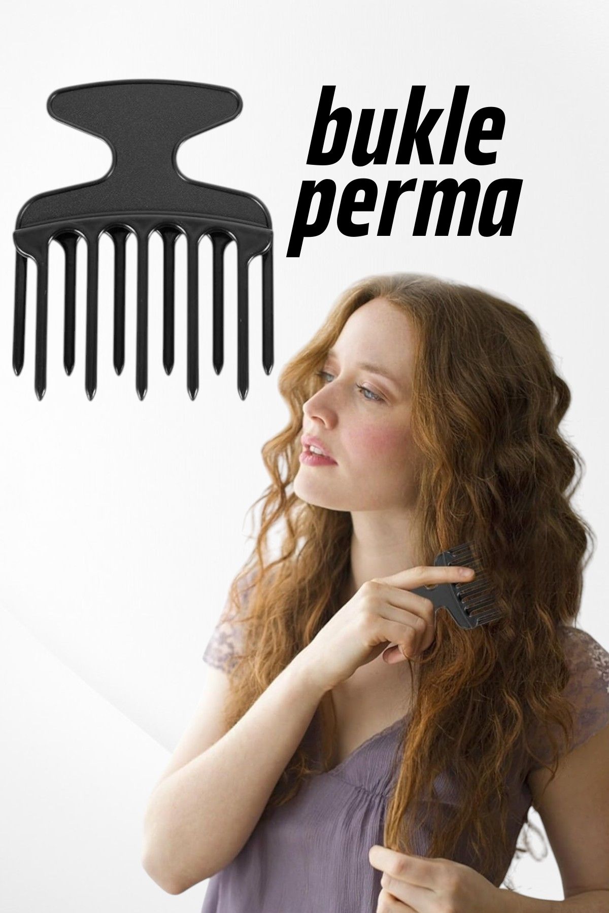 Kıvırcık Saç Tarağı Kıvırcık Saç Açıcı Afro Perma Tarağı 715849