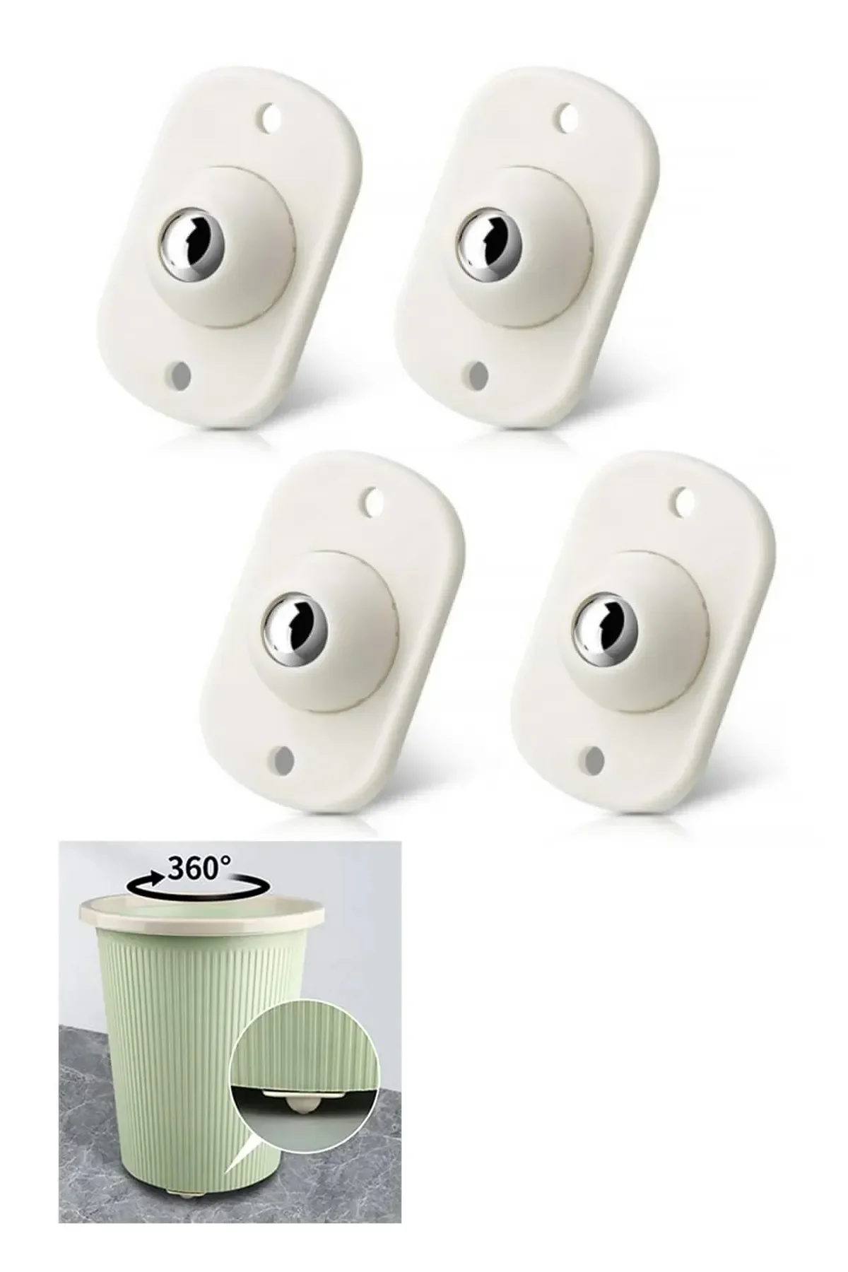 20 li Bilyeli Tekerlek Eşya Kaydırma Aparatı Yapışkanlı Set 360D 722125