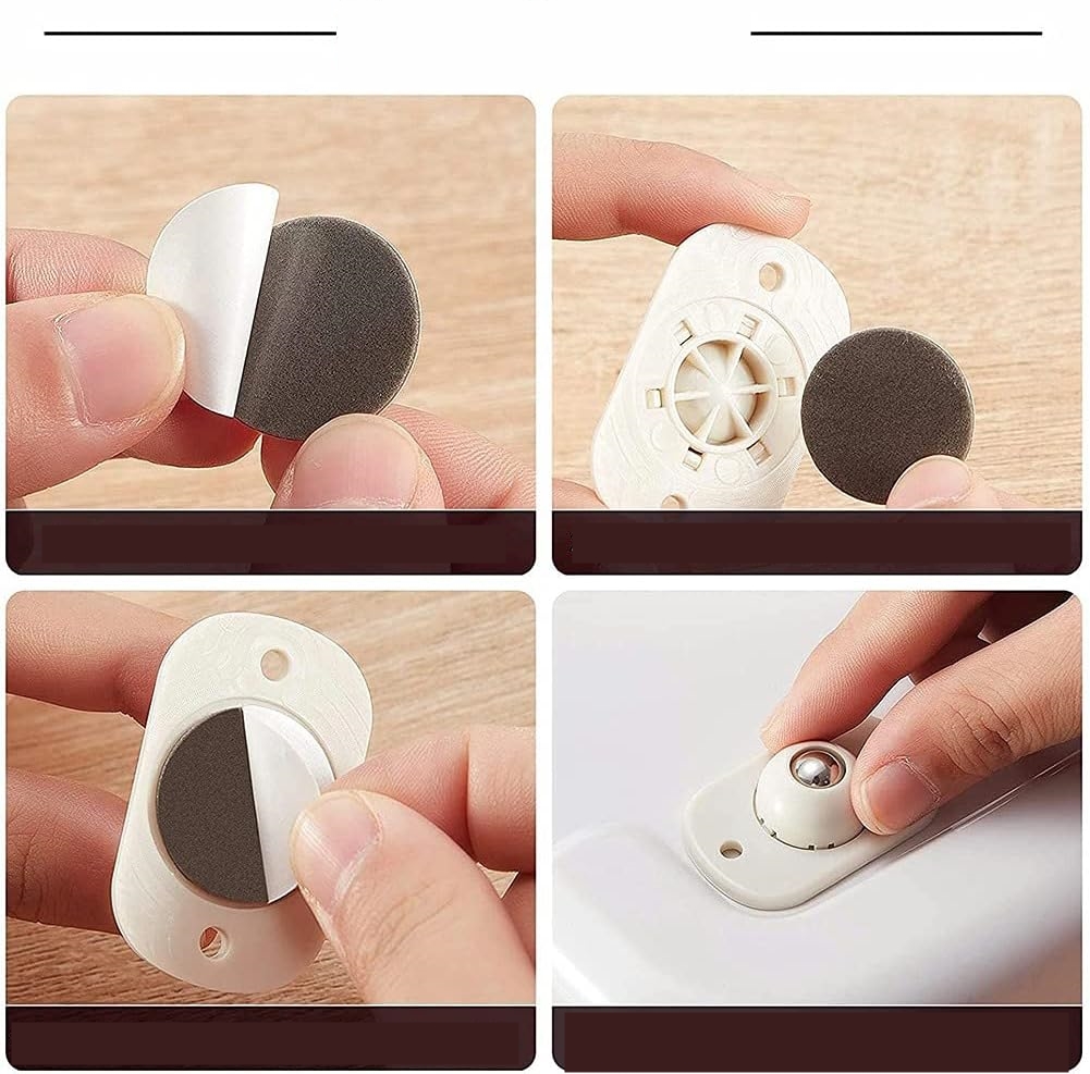 20 li Bilyeli Tekerlek Eşya Kaydırma Aparatı Yapışkanlı Set 360D 722125