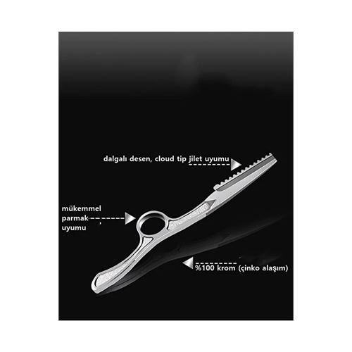 TransForMacion Feather Tip Jiletli Ustura Profesyonel Saç Sakal Inceltme Usturası 718218