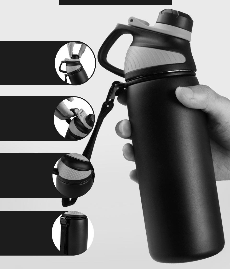 Inox Çelik Termos - 600 ml  SUS304 Çelik Termos Profesyonel YEŞİL 722128