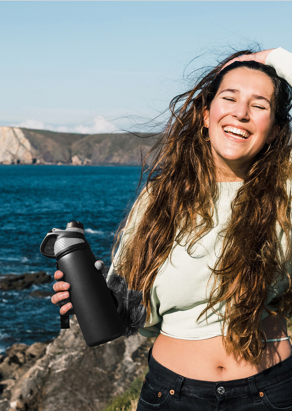 Inox Çelik Termos - 600 ml  SUS304 Çelik Termos Profesyonel GRİ 722129