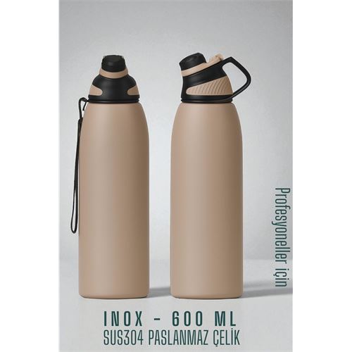 TransForMacion Inox Çelik Termos - 600 ml  SUS304 Çelik Termos Profesyonel PUDRA 722130