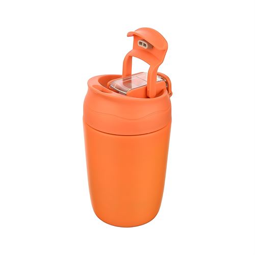 TransForMacion Inox Çelik Kahve Bardağı - 350 ml  SUS304 Çelik Termos Profesyonel TURUNCU  722131