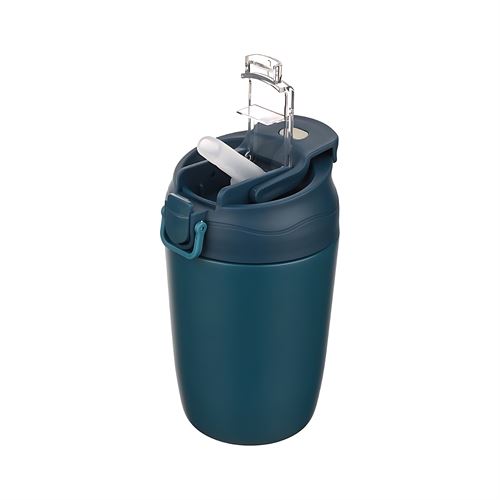 TransForMacion Inox Çelik Kahve Bardağı - 350 ml  SUS304 Çelik Termos Profesyonel MAVİ 722133