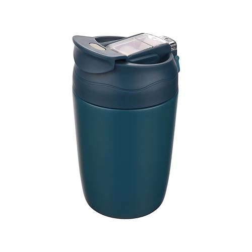 TransForMacion Inox Çelik Kahve Bardağı - 350 ml  SUS304 Çelik Termos Profesyonel MAVİ 722133