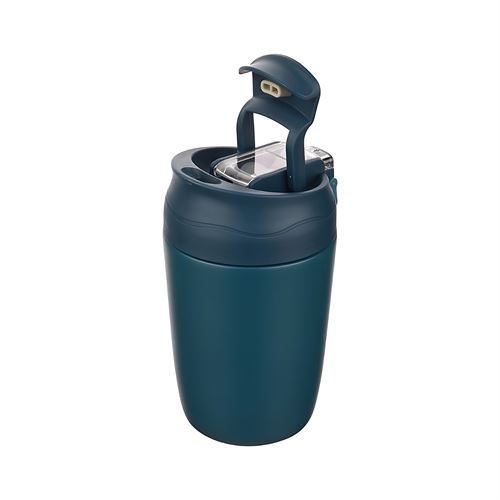 TransForMacion Inox Çelik Kahve Bardağı - 350 ml  SUS304 Çelik Termos Profesyonel MAVİ 722133