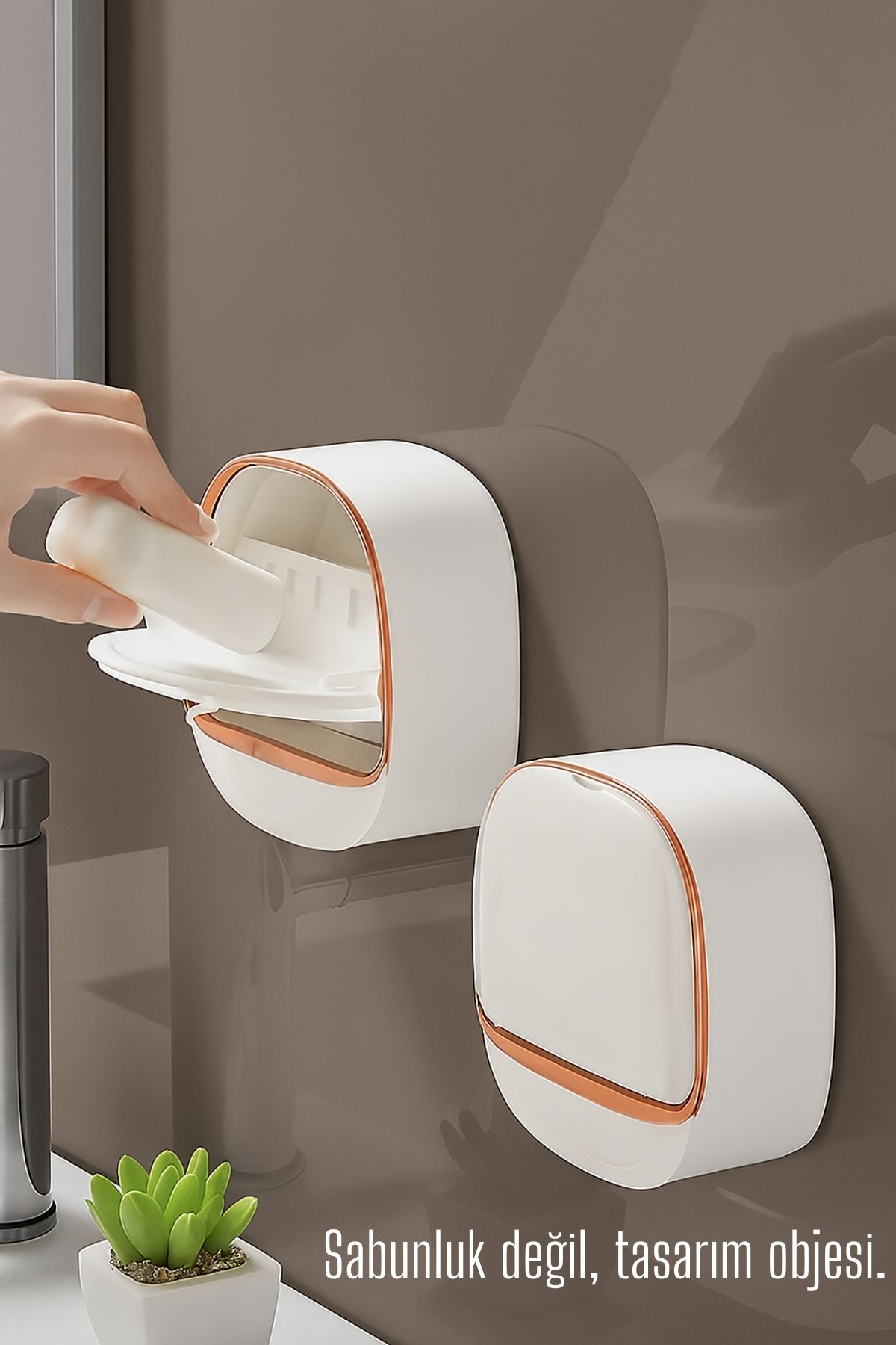 Tasarım Obje Sabunluk - Kendinden Yapışkanlı Sabunluk 722140