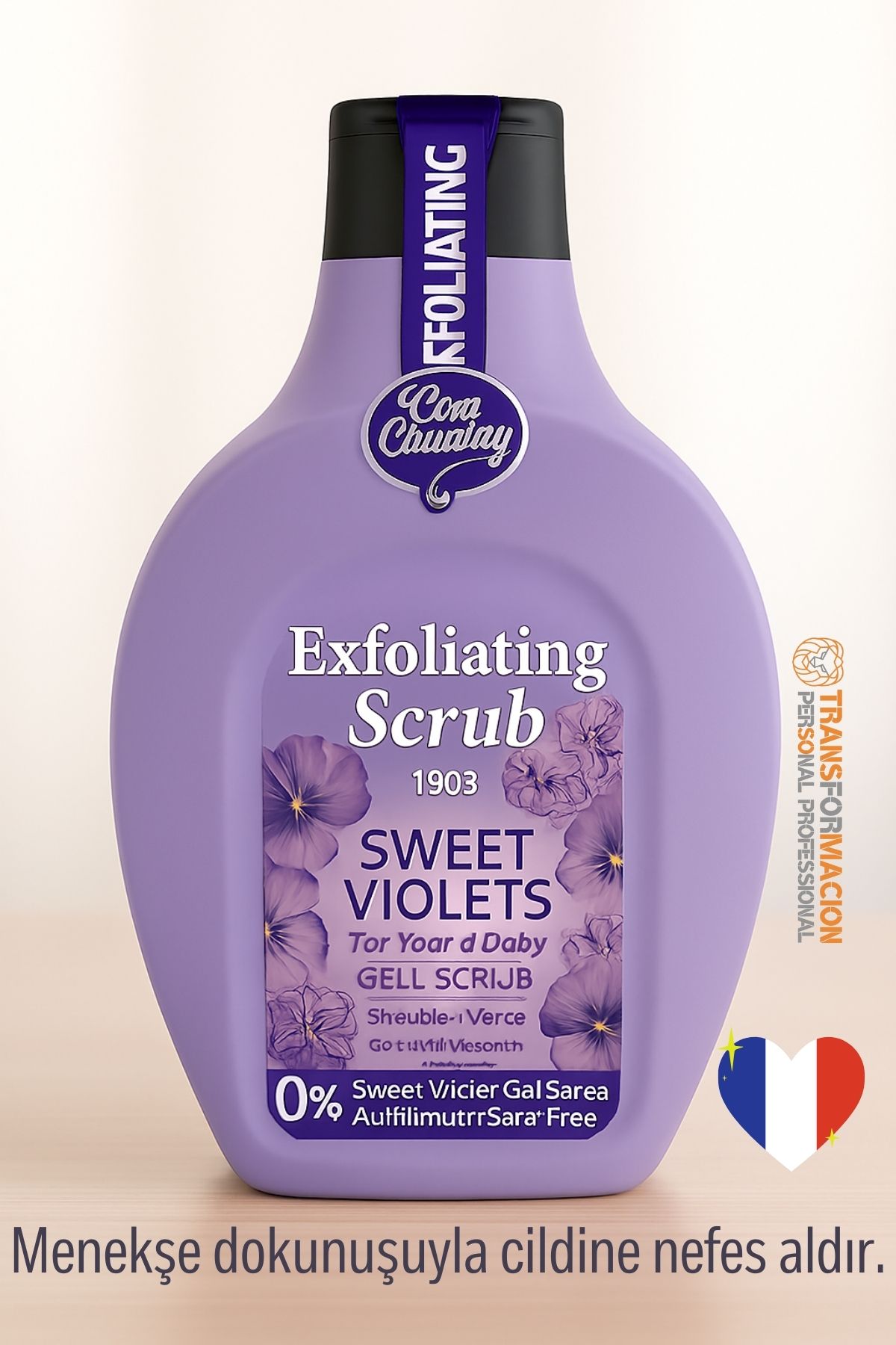 Sweet Violets Vücut Peelingi 500 ml - Peeling Jel – 1903 Serisi, 0% Sülfat Vücut Scrubı 