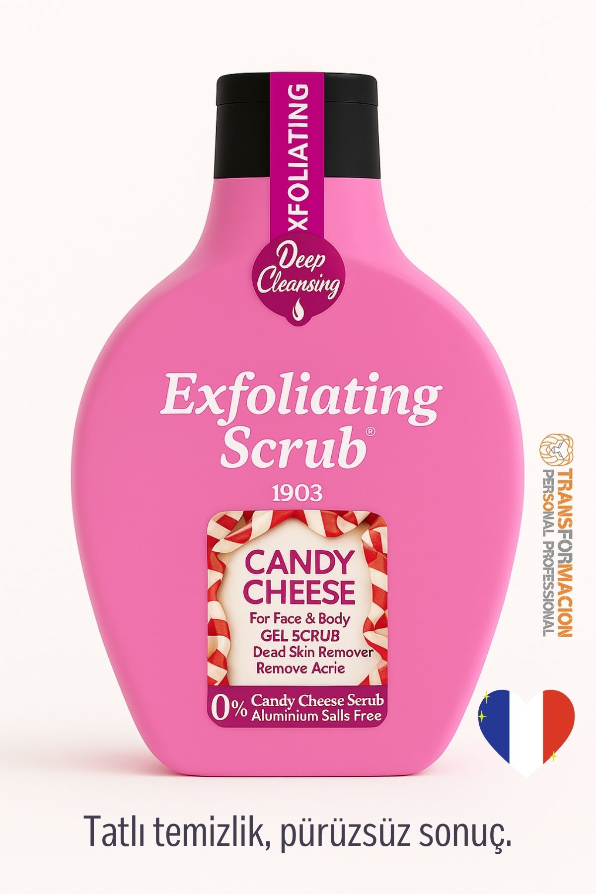 Norveç Candy Cheese Peeling Jel – 1903 Serisi, Akne Karşıtı Scrub 500 ml