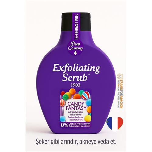 Candy Fantasy Peeling Jel – 1903 Serisi, Renkli & Eğlenceli Scrub 500 Ml