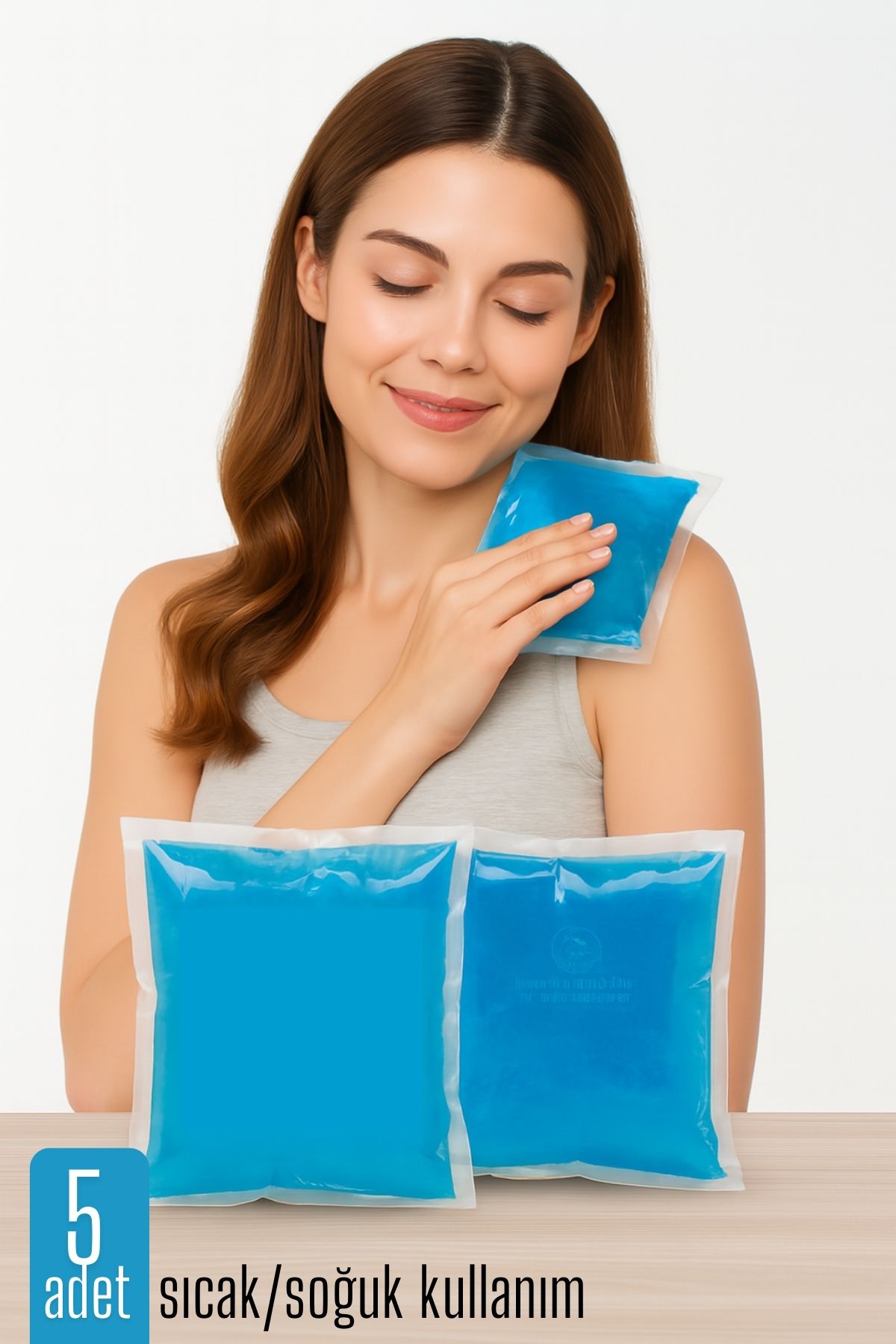 Sıcak Soğuk Kompres Jel 5 Lİ PAKET Cold Pack Hot Pack Şişlik Önleyici, Kas Rahatlatıcı 722147
