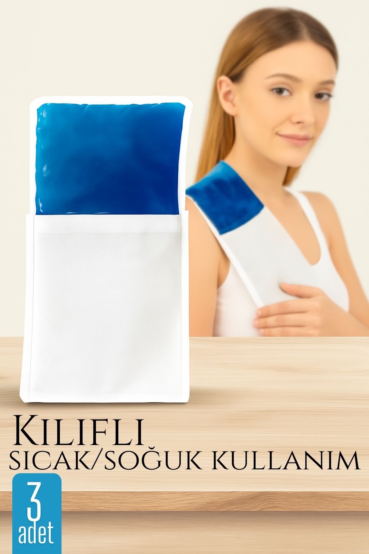 KILIFLI Sıcak Soğuk Kompres Jel 3LÜ SET Cold Pack Hot Pack 722148