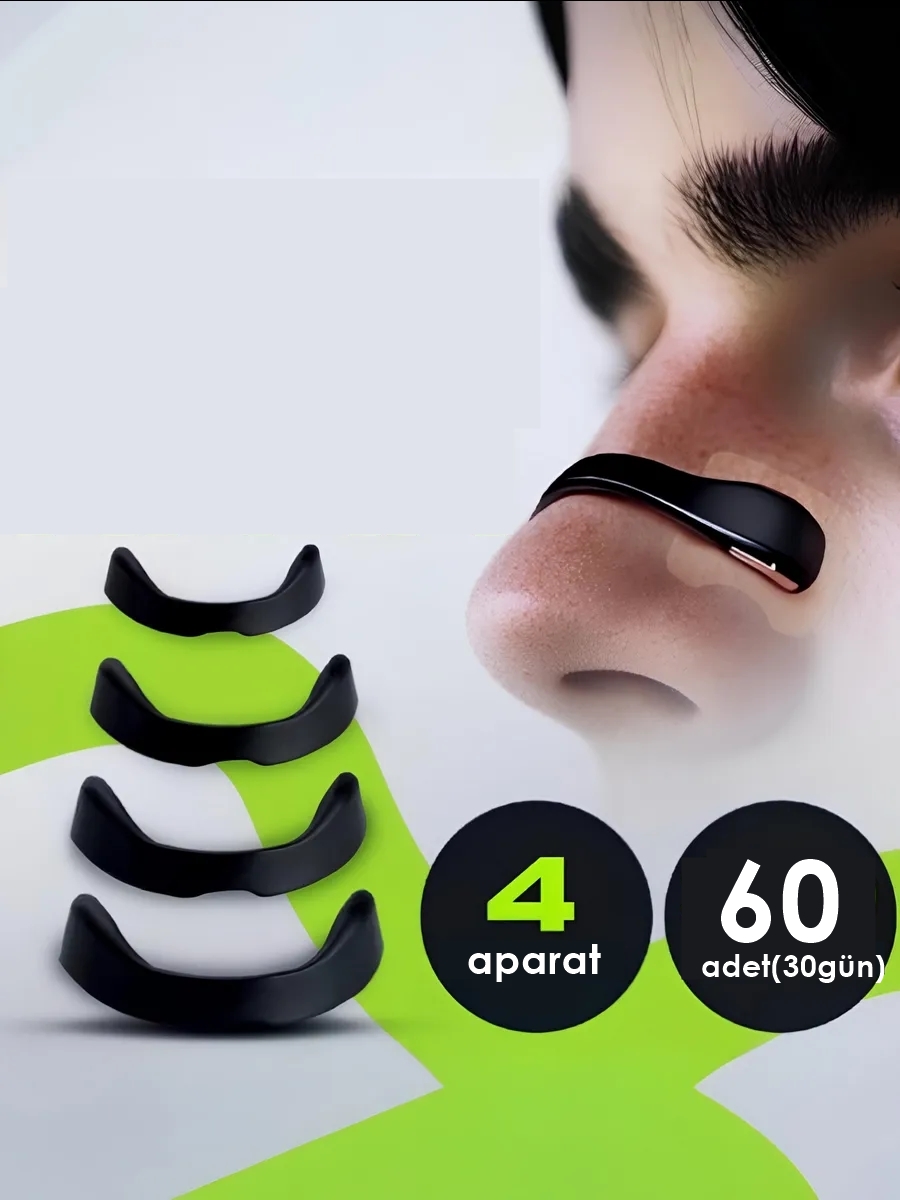 Manyetik Burun Bandı - 30 GÜNLÜK Sporcu Burun Bandı - Horlama Önleyici Azaltıcı - 4 Farklı Boyut 722149