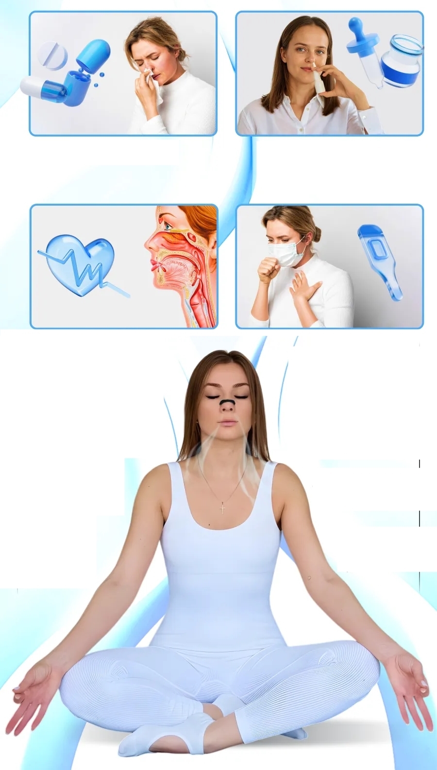 Manyetik Burun Bandı - 2 AYLIK Sporcu Burun Bandı - Horlama Önleyici Azaltıcı - 4 Farklı Boyut 722150