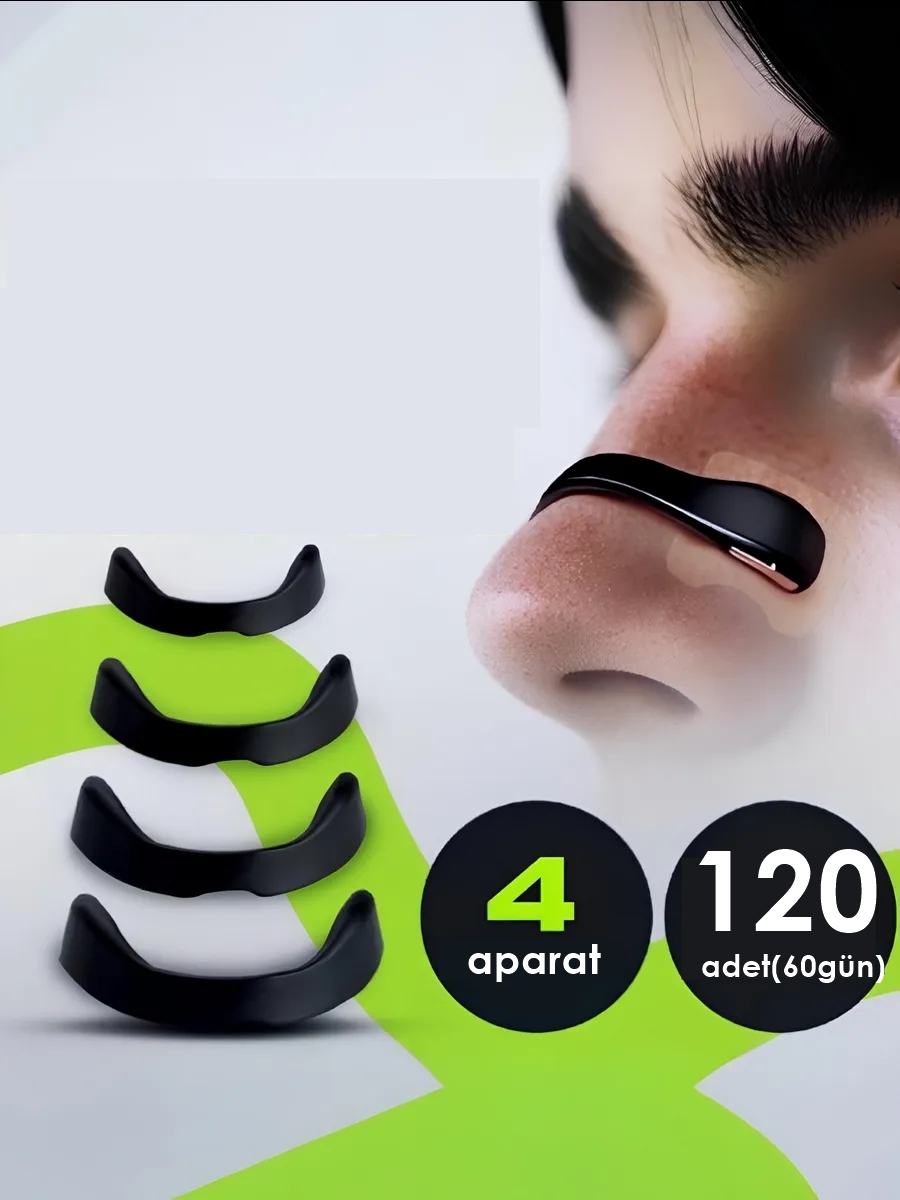 Manyetik Burun Bandı - 2 AYLIK Sporcu Burun Bandı - Horlama Önleyici Azaltıcı - 4 Farklı Boyut 722150