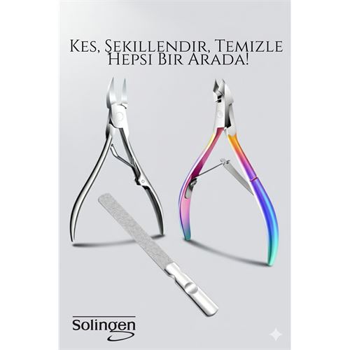 TransForMacion 3’lü Paslanmaz Manikür Seti – Tırnak Makası, Et Pens, Kavisli Makas | Evde Profesyonel Bakım 722156