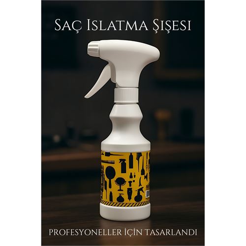 TransForMacion Berber Kuaför Saç Islatma Şişesi 500 ml Valf Sistemli, Geniş Alanlı Sis Püskürtme | Tek Sıkışta Maksimum Etki 722158