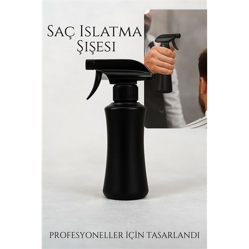 TransForMacion Berber Kuaför Saç Islatma Şişesi 300 ml Valf Sistemli, Geniş Alanlı Sis Püskürtme | Tek Sıkışta Maksimum Etki 722159