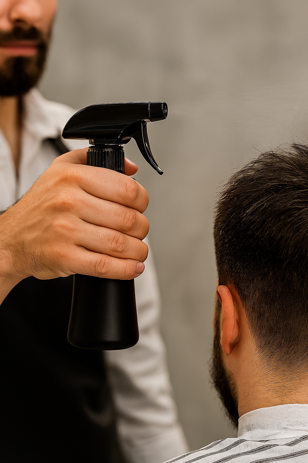 Berber Kuaför Saç Islatma Şişesi 300 ml Valf Sistemli, Geniş Alanlı Sis Püskürtme | Tek Sıkışta Maksimum Etki 722159