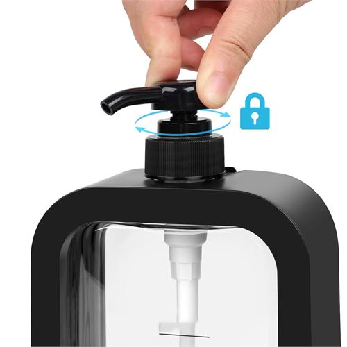 TransForMacion  Pompalı Dispenser Sabunluk Seti – Şeffaf Gövde, Modern Tasarım | Sıvı Sabun, Şampuan, Losyon İçin 722161