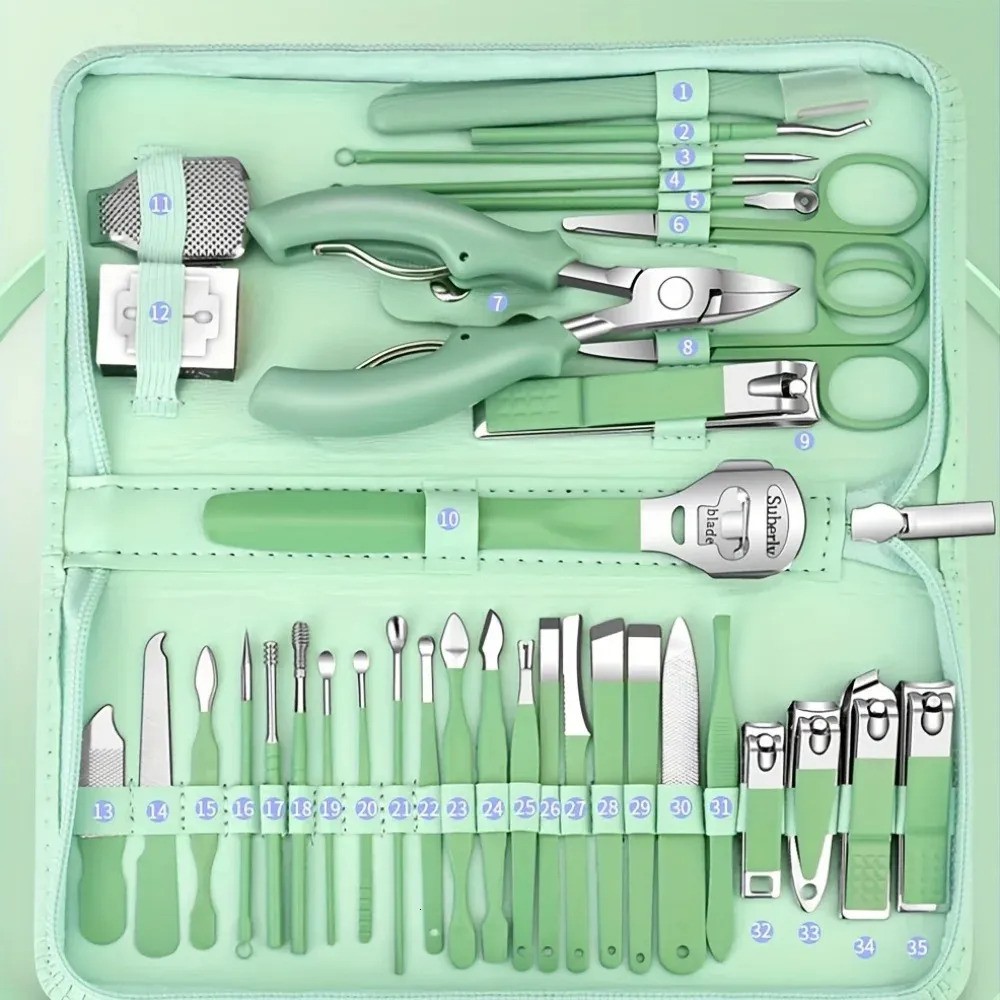 35 Parçalı Profesyonel Manikür Pedikür Seti – Bakım Çantası | Evde Profesyonel Tırnak Bakımı 722163