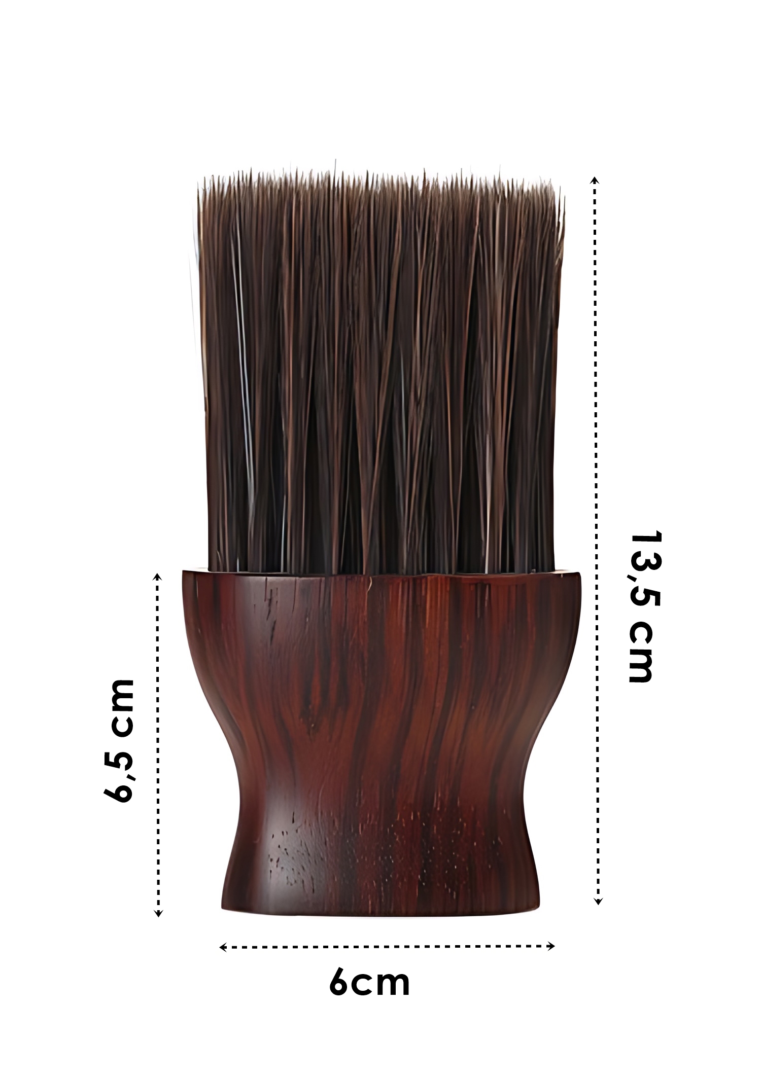 Berber Ense Fırçası Saç Temizleme Fırçası - Berber Temizlik Fırçası Masif Ahşap  722165