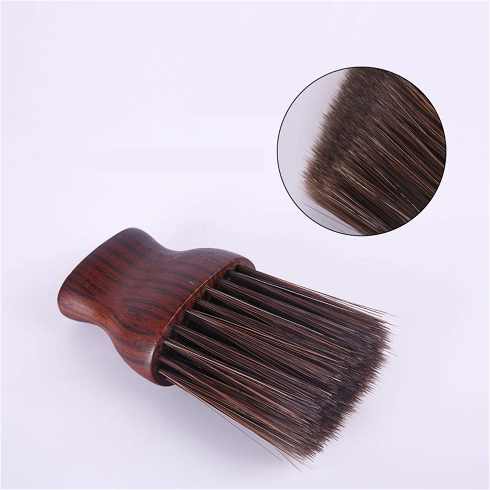 Berber Ense Fırçası Saç Temizleme Fırçası - Berber Temizlik Fırçası Masif Ahşap  722165