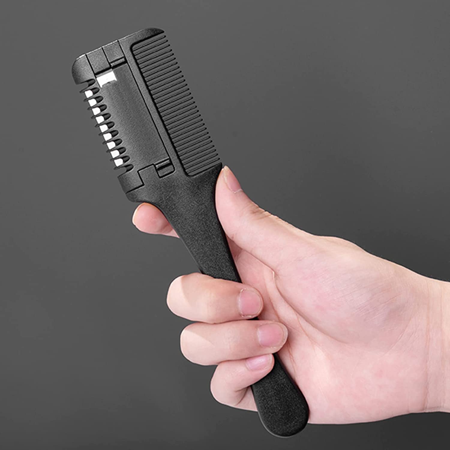 Saç İnceltme ve Şekillendirme Tarağı Çift Fonksiyonlu Saç Kırığı İçin Saç İncelten Jiletli Tarak 719977