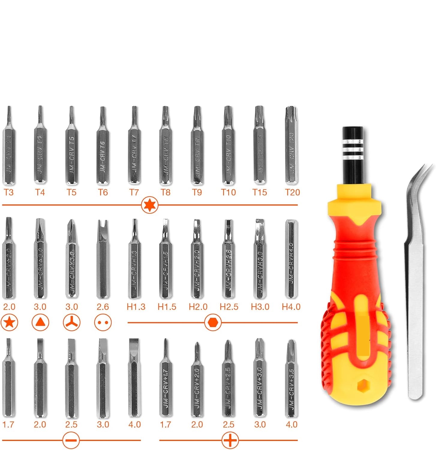 32 Parça Hassas Tornavida Seti – Manyetik Uçlu | Elektronik, Saat, Telefon Tamiri İçin 722176